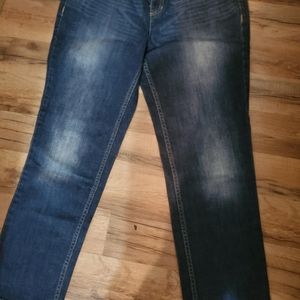 Girls Vera Wang Dark Wash Blue Jeans Size 10 Straight Leg New Without Tags